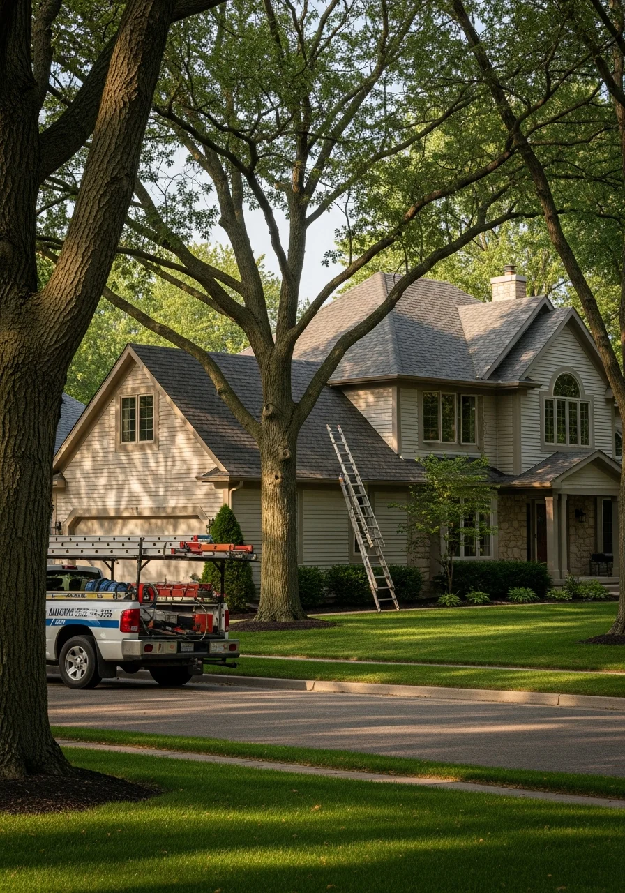 Auburn residential property with updated exterior and mature trees.
